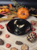 Gold Crescent Moon Incense Holder