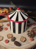Black Striped Circus Tent Wax Melt Warmer