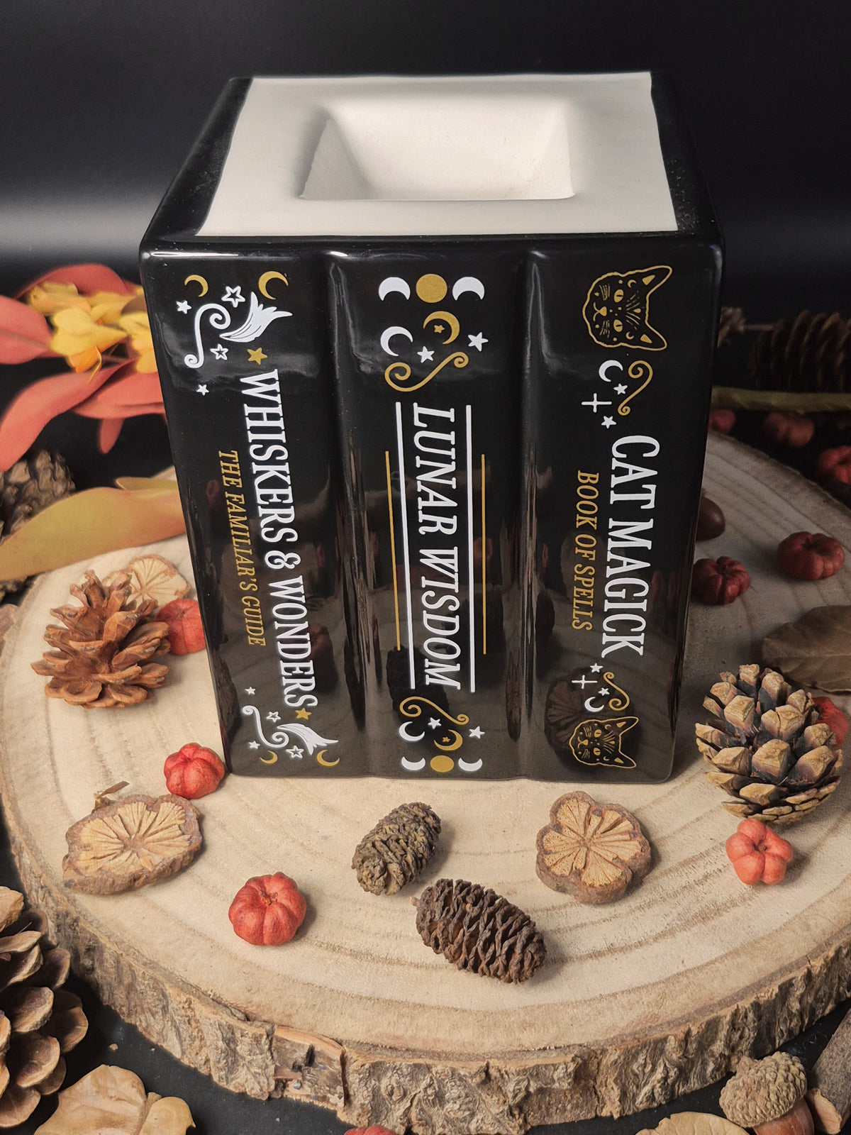 Black Cat Book of Spells Wax Melt Warmer
