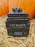 Black Cat Book Stack Wax Melt Warmer (with Cat)